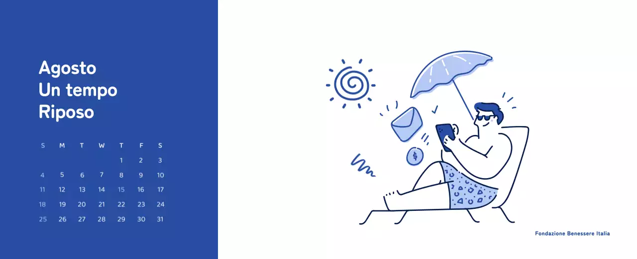 Un calendario con illustrazioni colorate ed emozionali