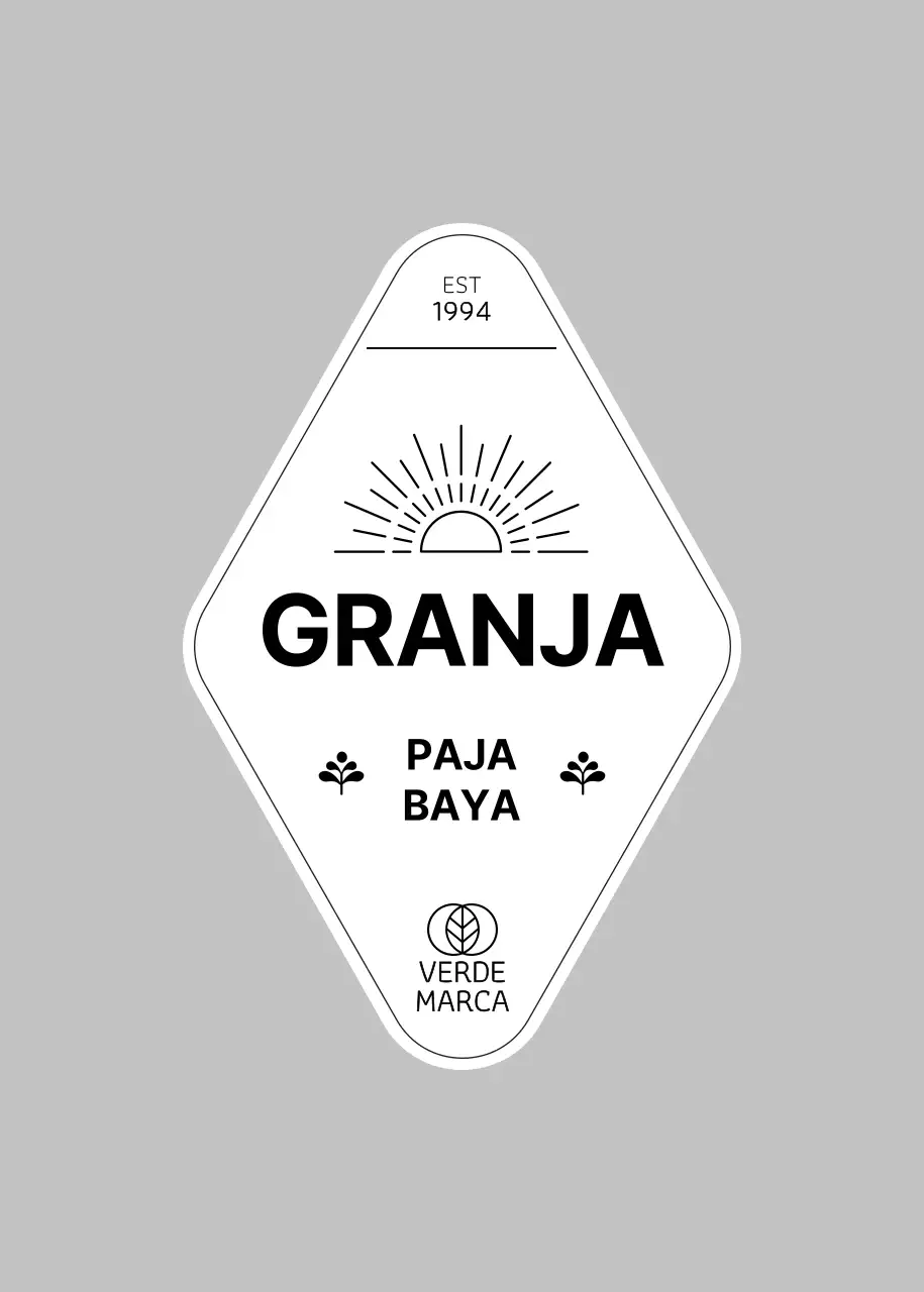 Etiqueta adhesiva negra ecológica de fresas de granja