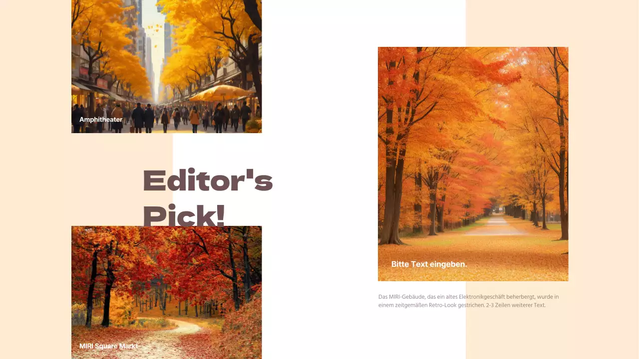 Förderung eines einfachen lokalen Tourismus-Newsletters mit orangefarbenen Akzenten