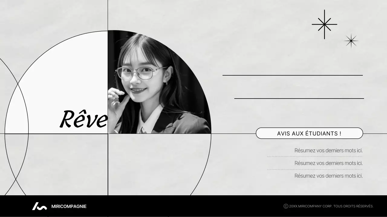 Un magazine d'entretien interne moderne en noir et blanc