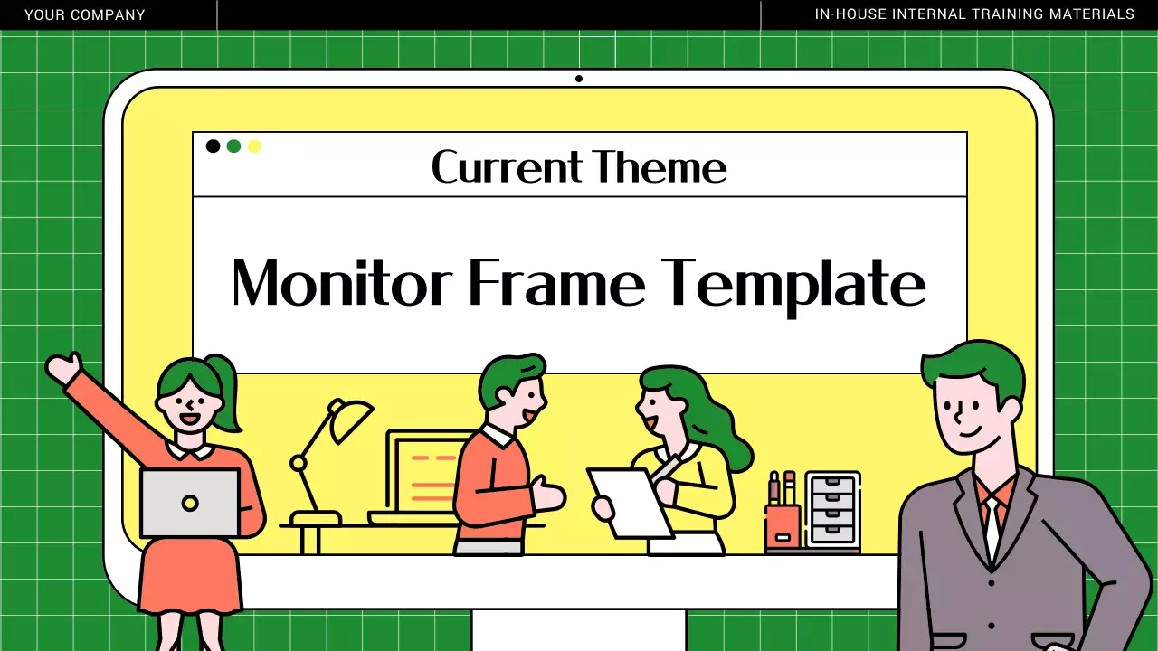 그린 미니멀 트레이닝 가이드 프레젠테이션