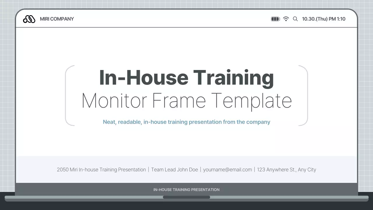 White Modern Training Document Presentation