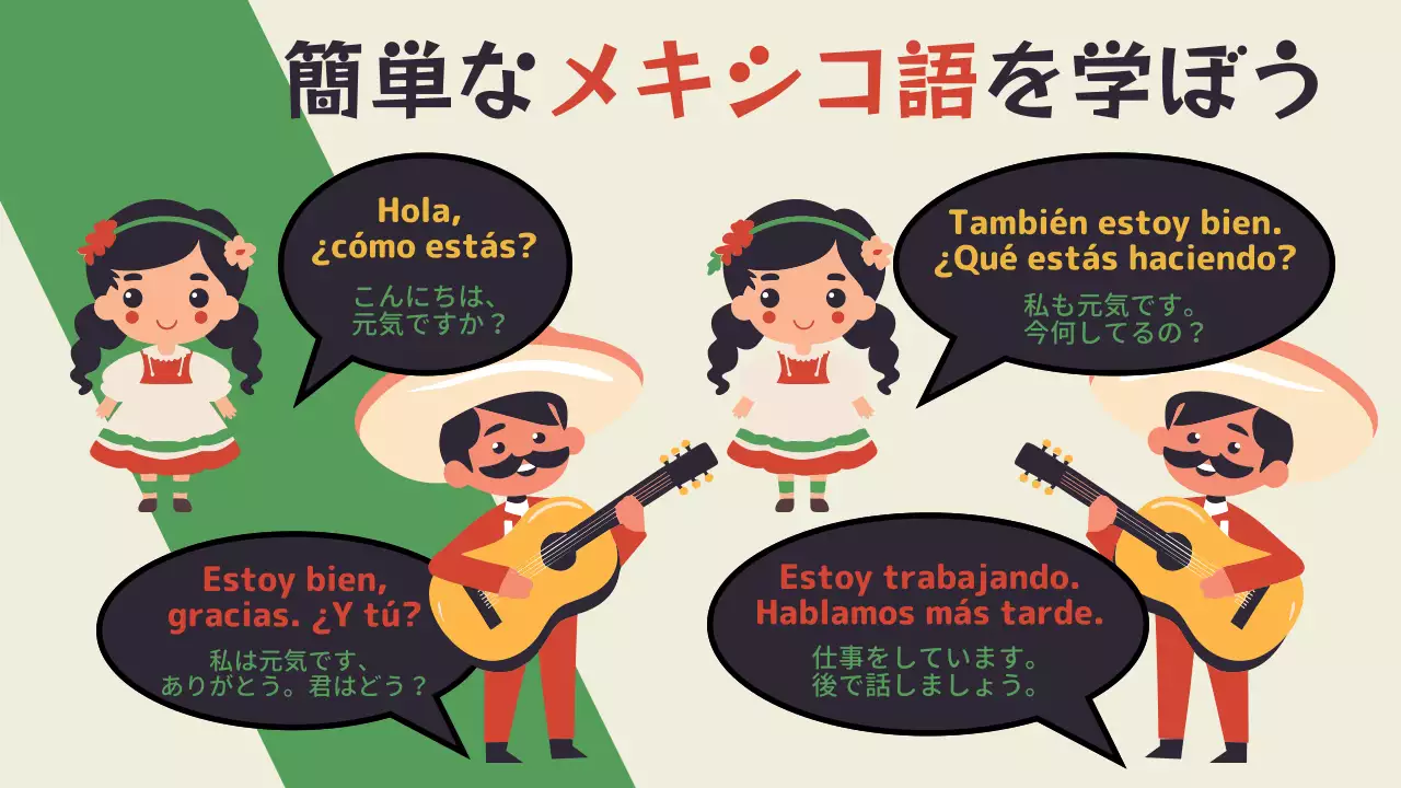 カラフル 楽しい メキシコ 資料 プレゼンテーション