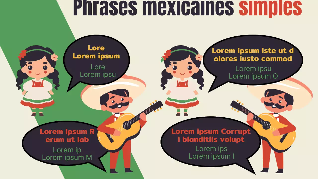 Un guide kitsch du Mexique en rouge et vert