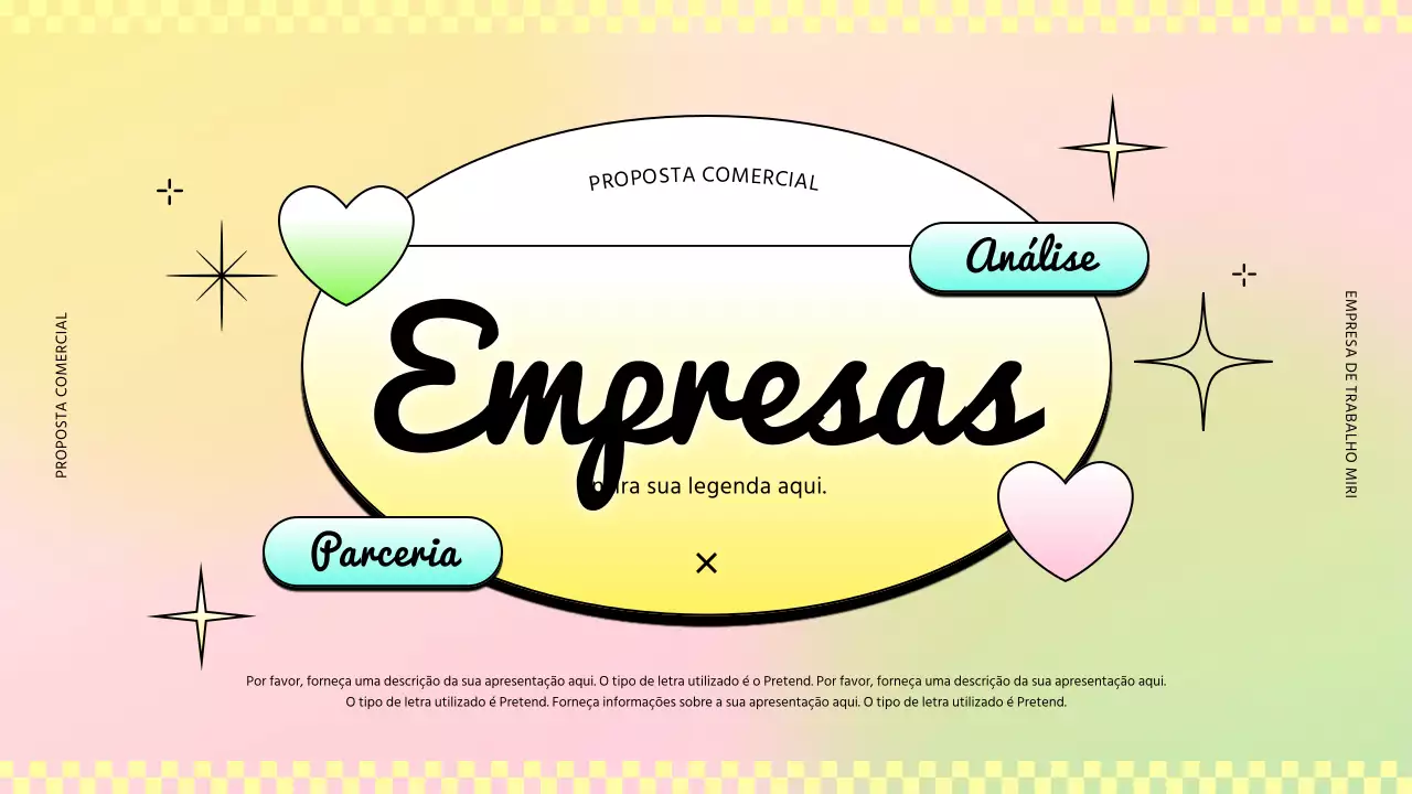 Relatórios de empresa na moda em rosa e amarelo