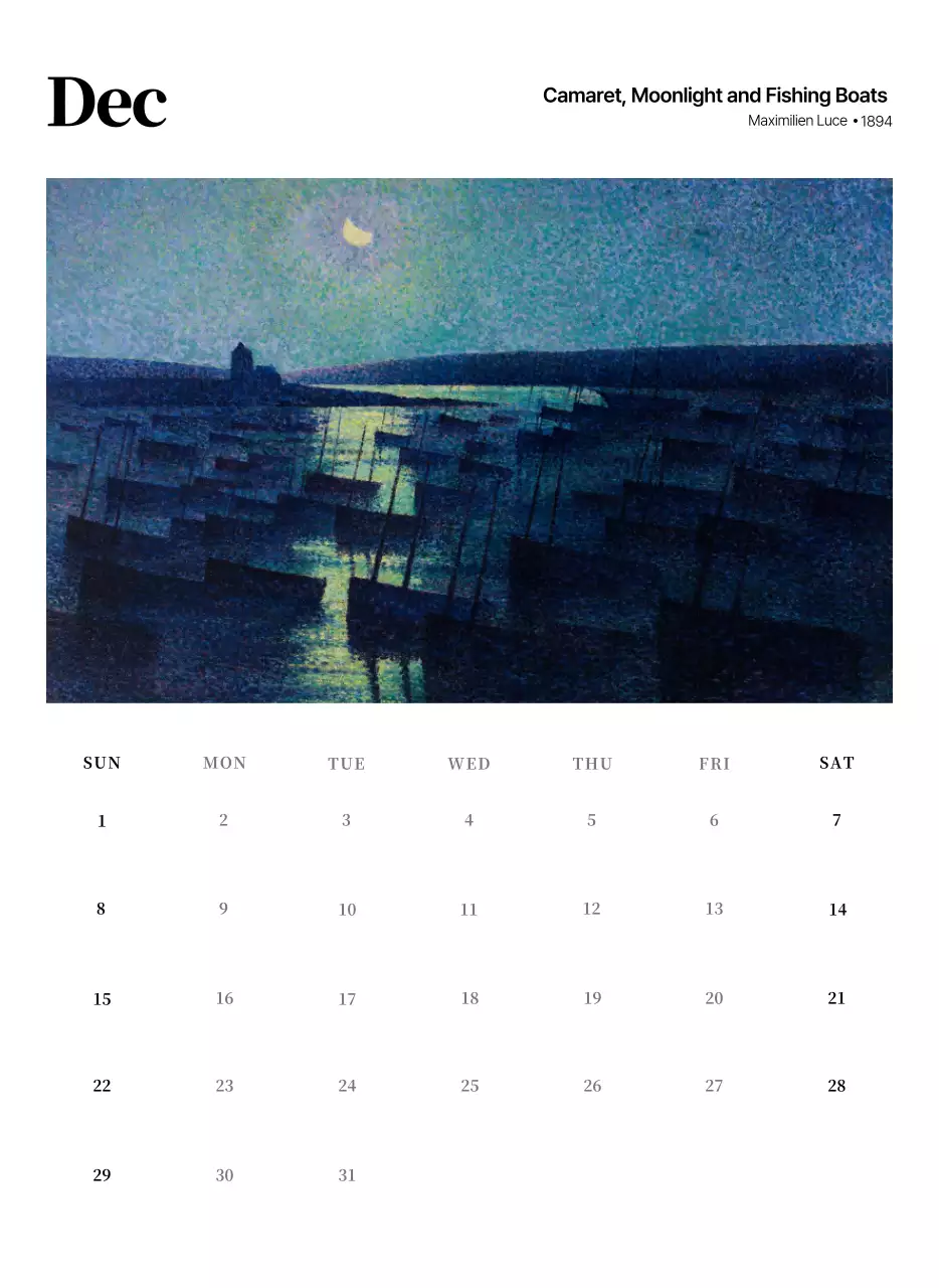 黒とグレーのシンプルでクラシックな名画。