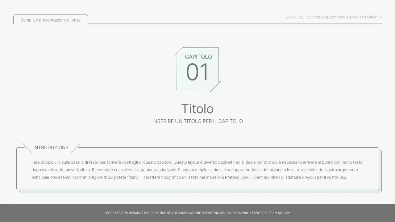 Semplice rapporto di base in azzurro e verde chiaro