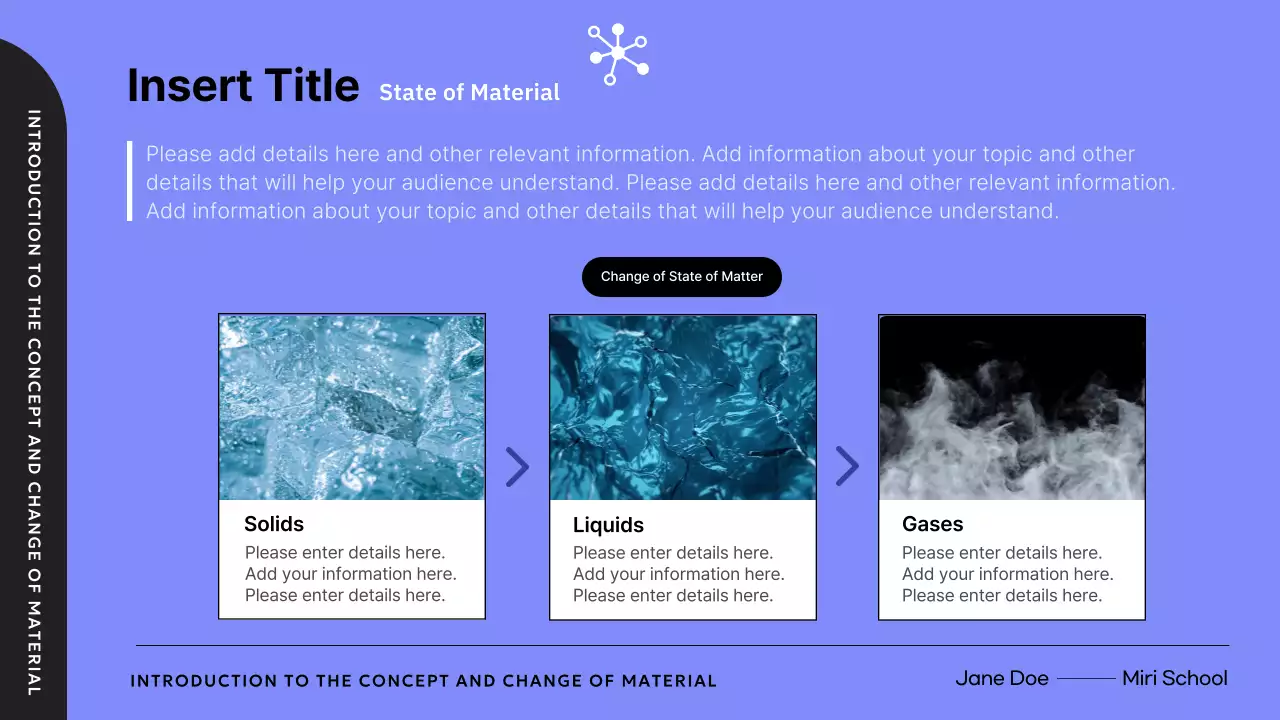 블루 모던 사이언스 과정 프레젠테이션