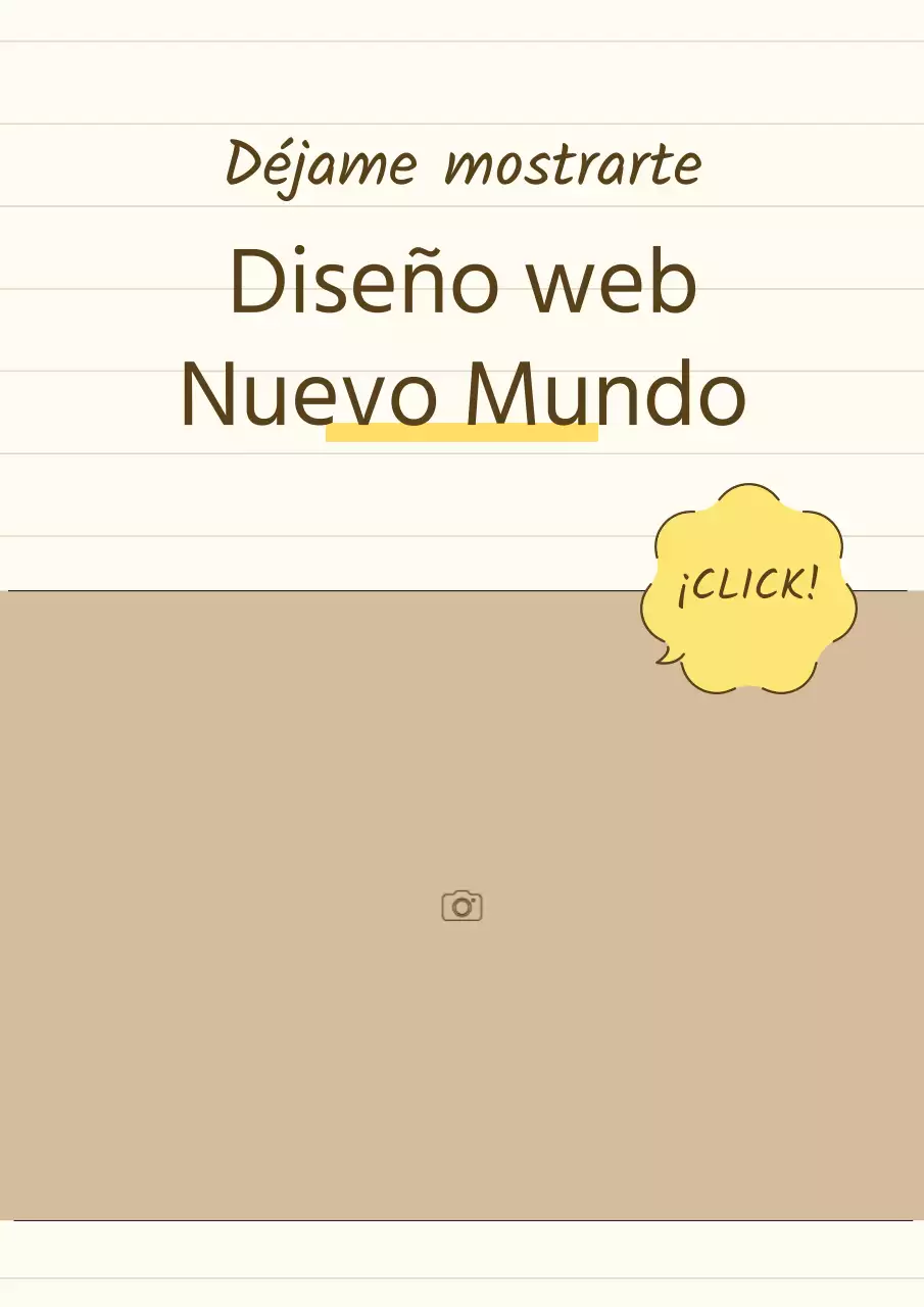 Una sencilla presentación de un producto en amarillo y beige