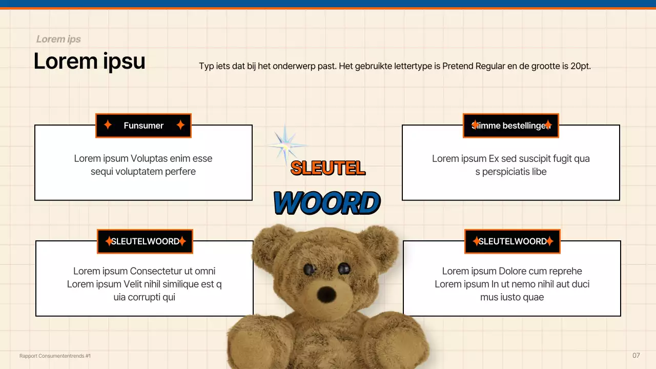 Kitscherig rapport over consumententrends in blauw en oranje