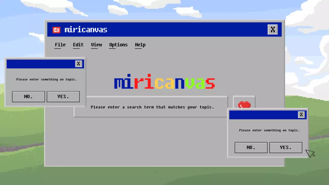 그레이 레트로 컴퓨터 가이드 프레젠테이션