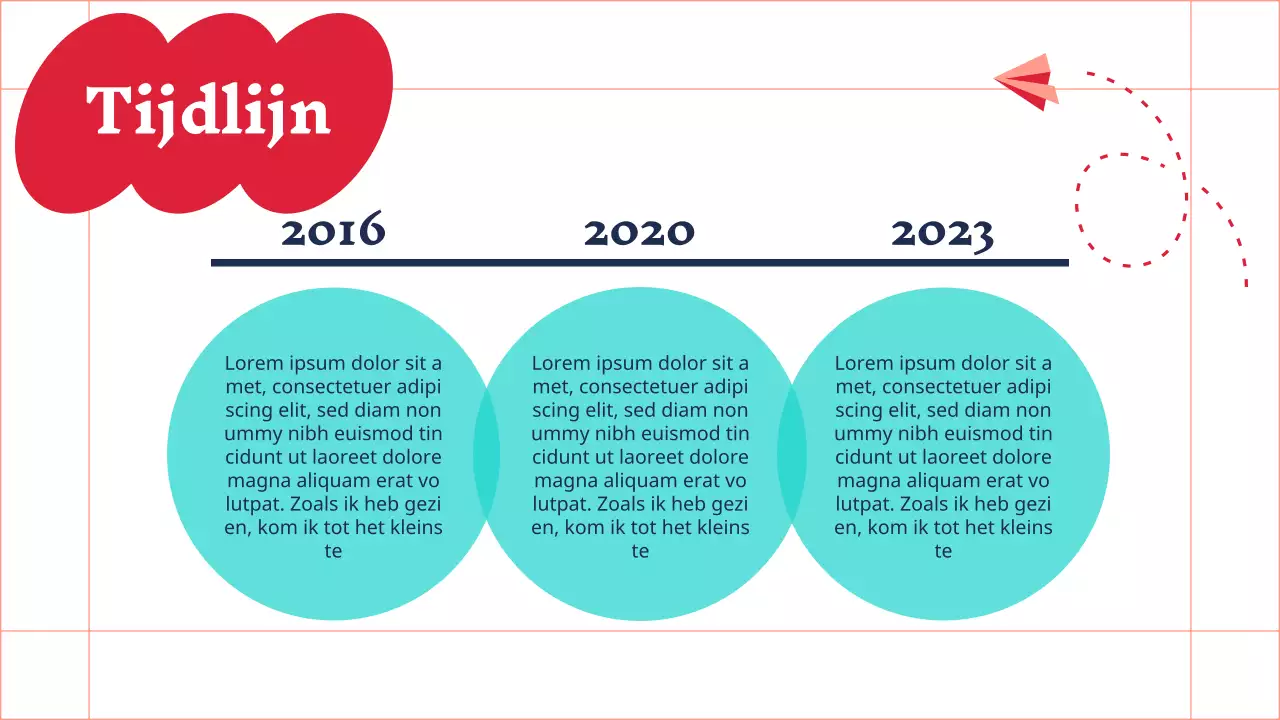 Rood en mint on-trend marketingnotulenrapport