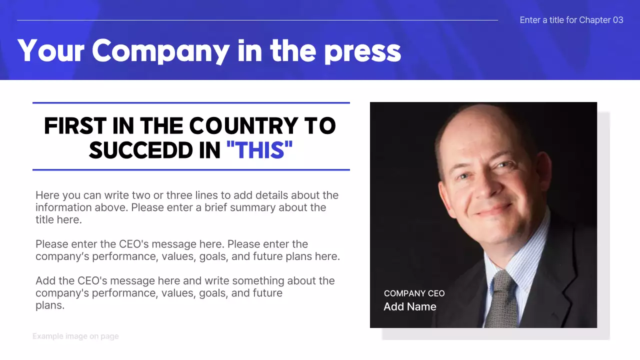 파랑의 심플한 회사소개 발표자료