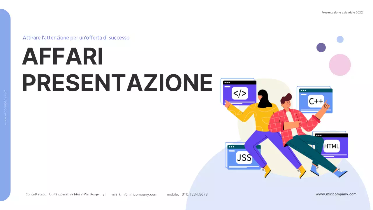 Una proposta di offerta semplice e di successo in blu