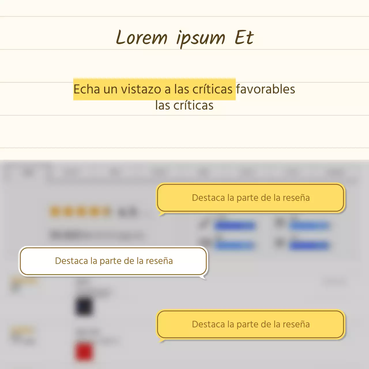 Una sencilla presentación de producto en amarillo y beige