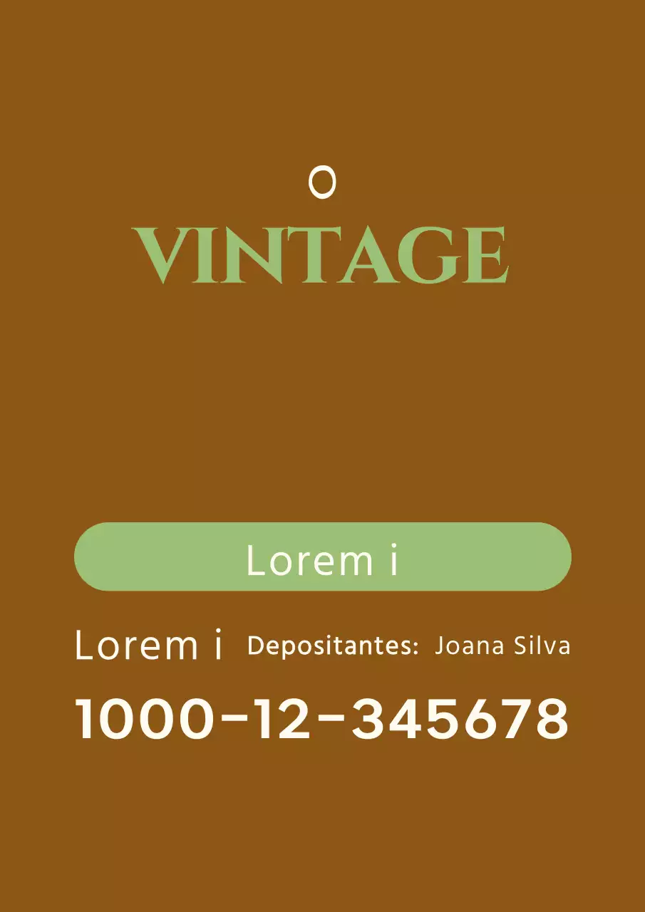 Expositor de informações de conta de loja editorial vintage em cores suaves