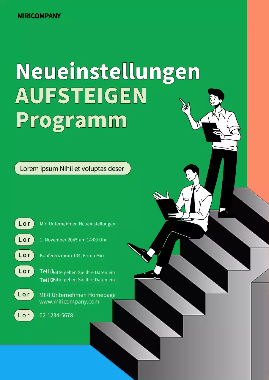 Förderung eines grünen, kitschigen Schulungsprogramms für neue Mitarbeiter