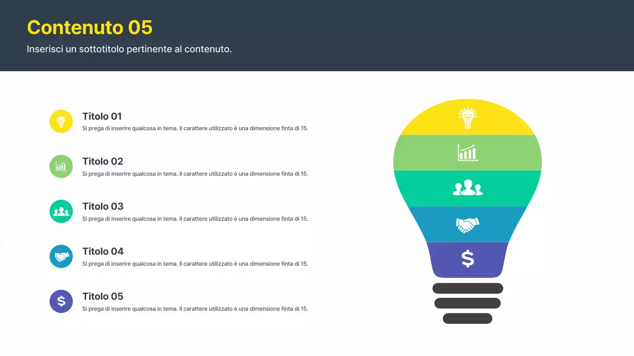 Proposta di idea moderna in giallo e grigio