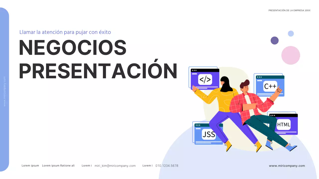 Una propuesta de licitación sencilla y exitosa en azul