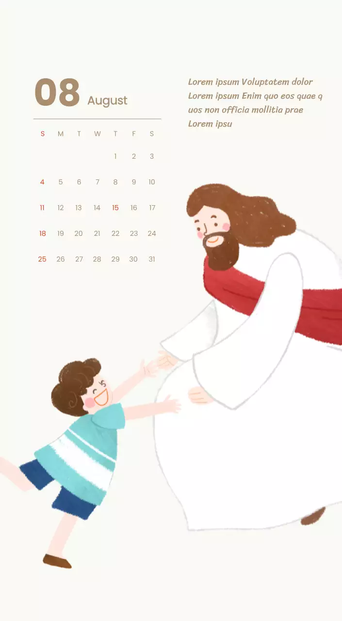 Ein Andachtskalender mit gemütlichen Illustrationen und Bibelversen auf hellblauem Hintergrund