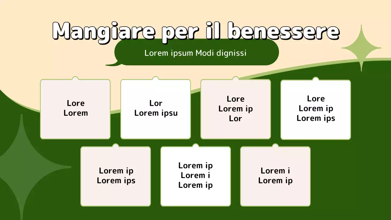 Suggerimenti per un'alimentazione sana e di tendenza in verde e chartreuse