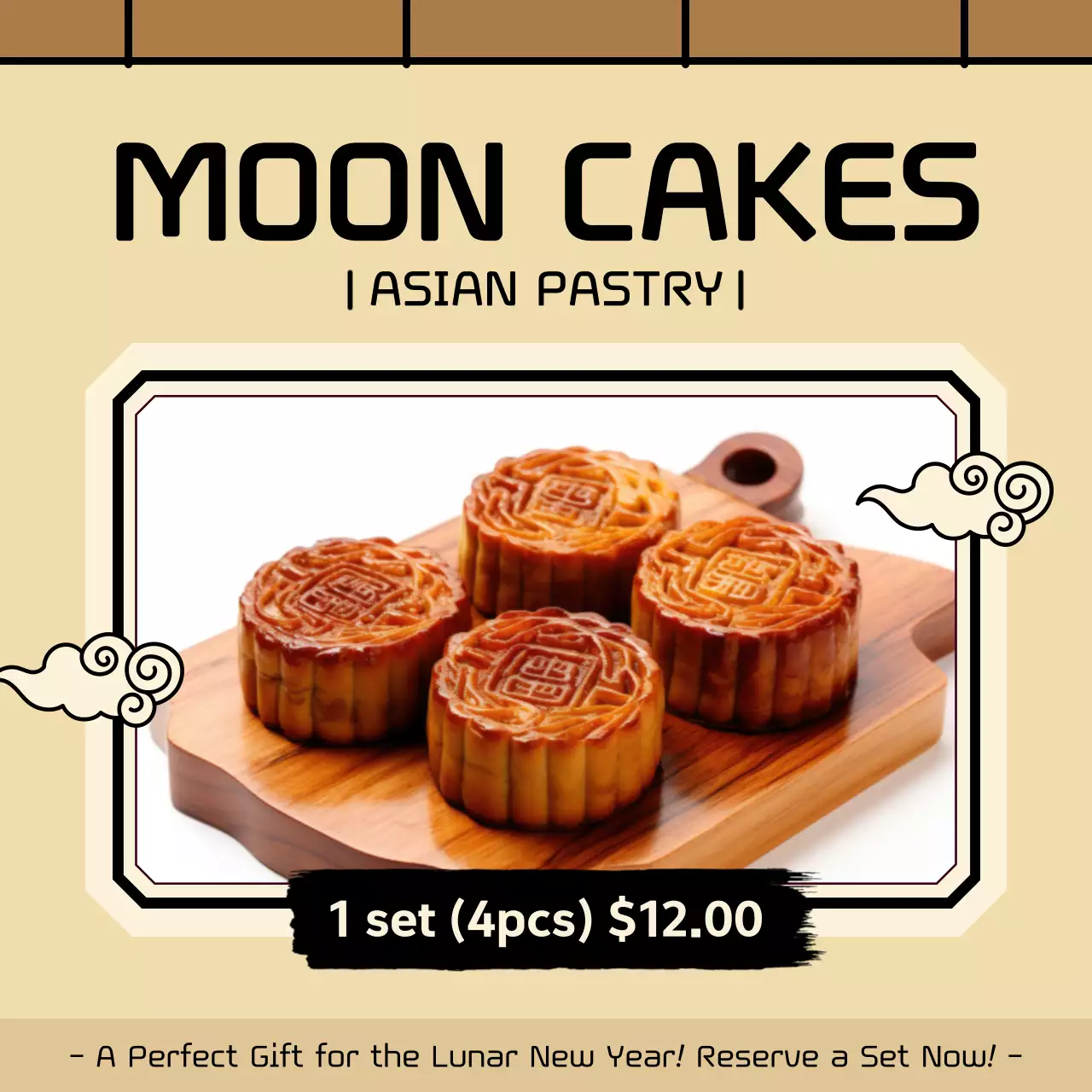 Asian Pastry Social Media Post