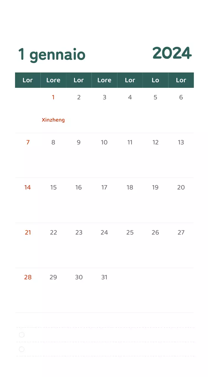 Un calendario con illustrazioni colorate ed emozionali