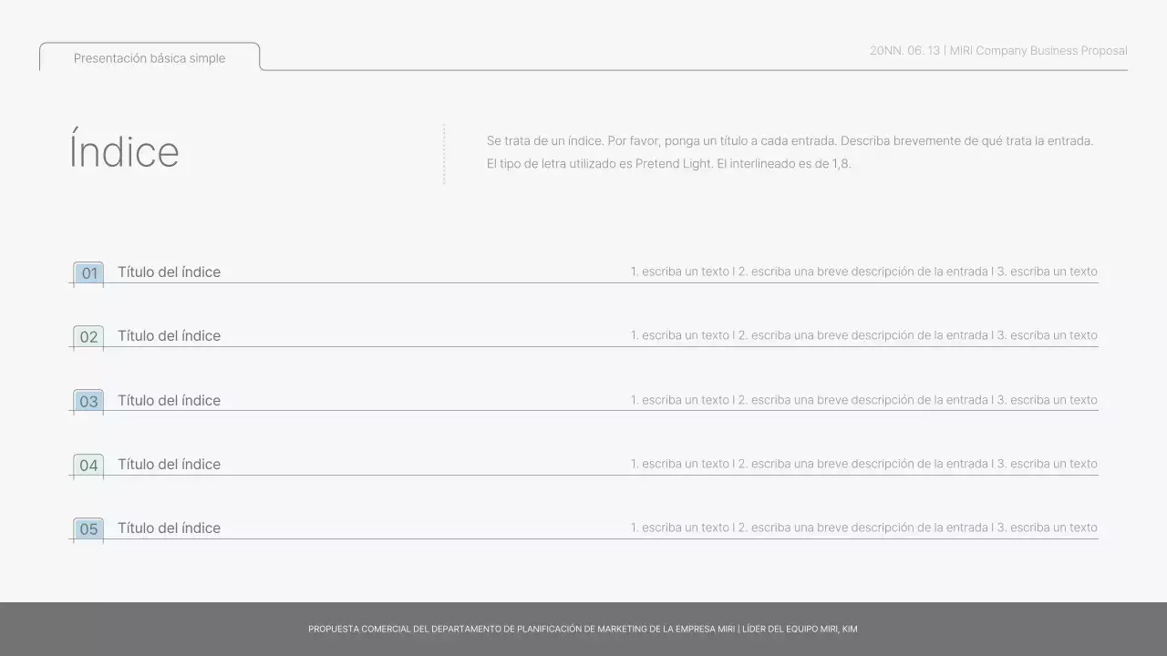 Informe básico sencillo en azul claro y verde claro