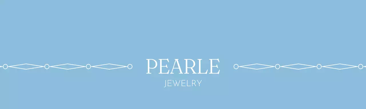 하늘색의 쥬얼리 브랜드 제품 헤더택