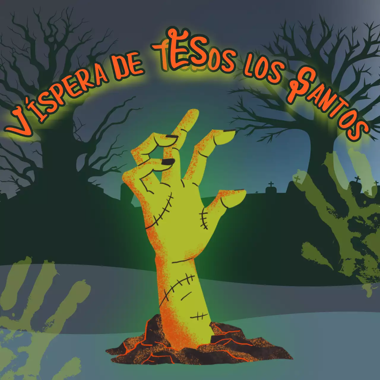Presentamos el disfraz de ciencia ficción verde y naranja para Halloween