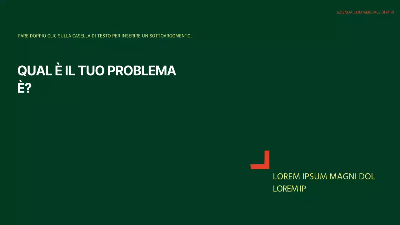 Agenda di riunione semplice in arancione e verde
