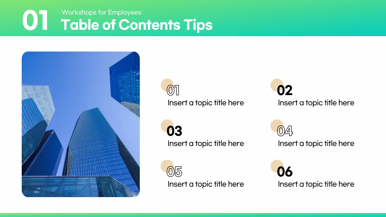 Green Minimal Report Layout Presentation