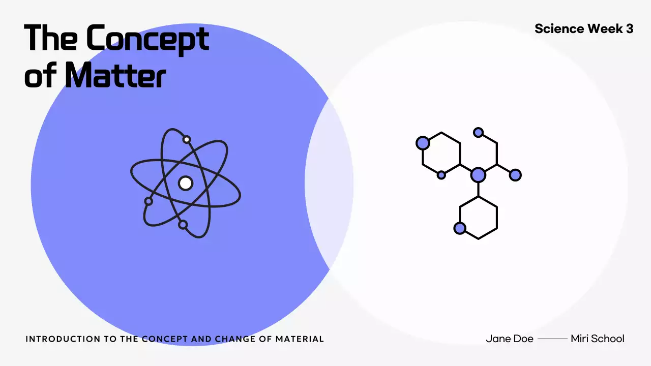 블루 모던 사이언스 과정 프레젠테이션
