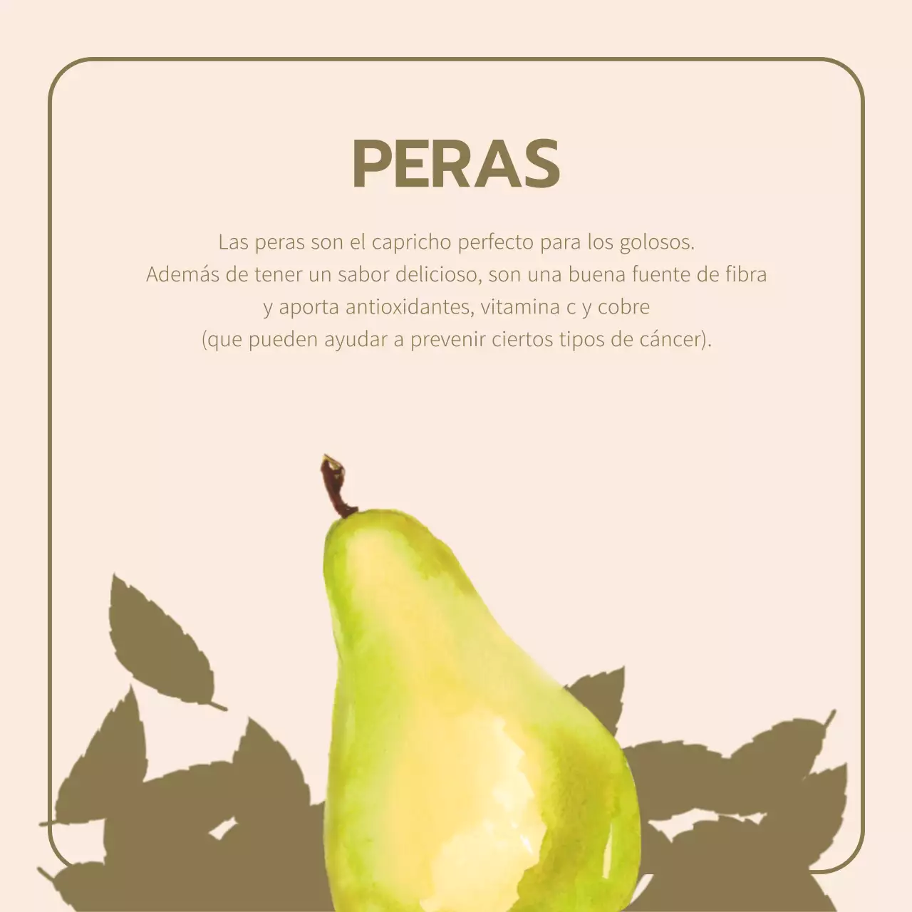 Promociona la fruta de temporada vintage en naranja y beige