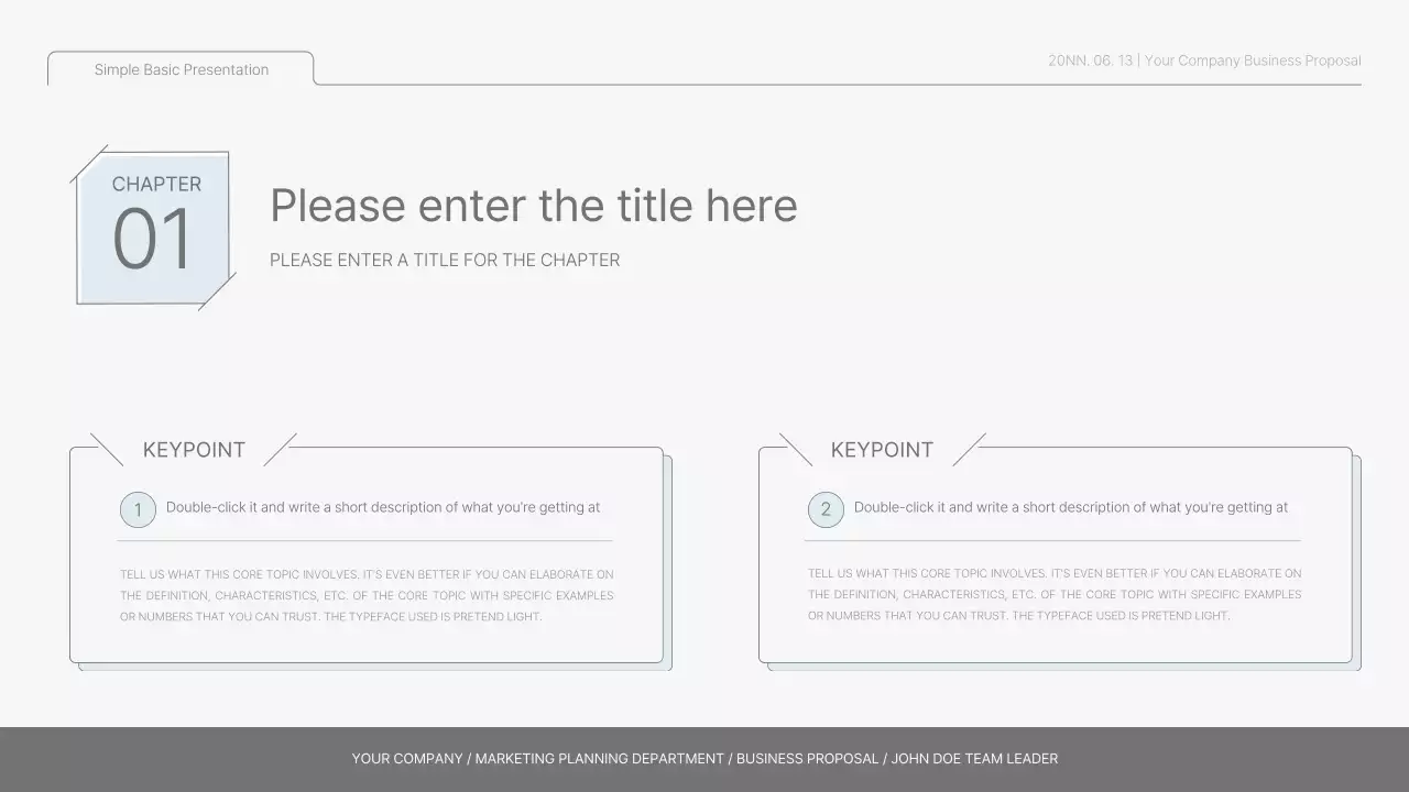 White Simple Design Presentation
