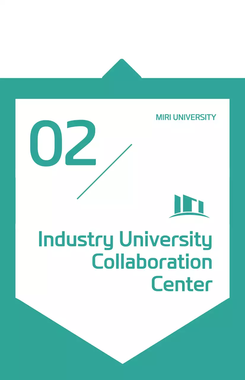 청록색 말풍선 컨셉의 기업 부서 소개