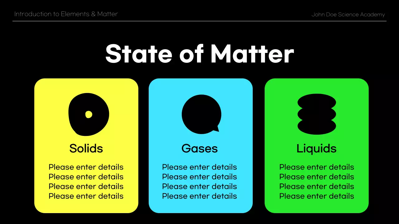 블랙 모던 과학 과정 프레젠테이션