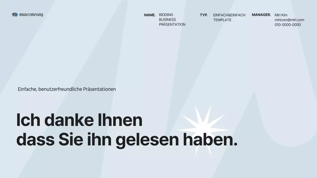 Ein einfacher Geschäftsplan in Grau und Weiß