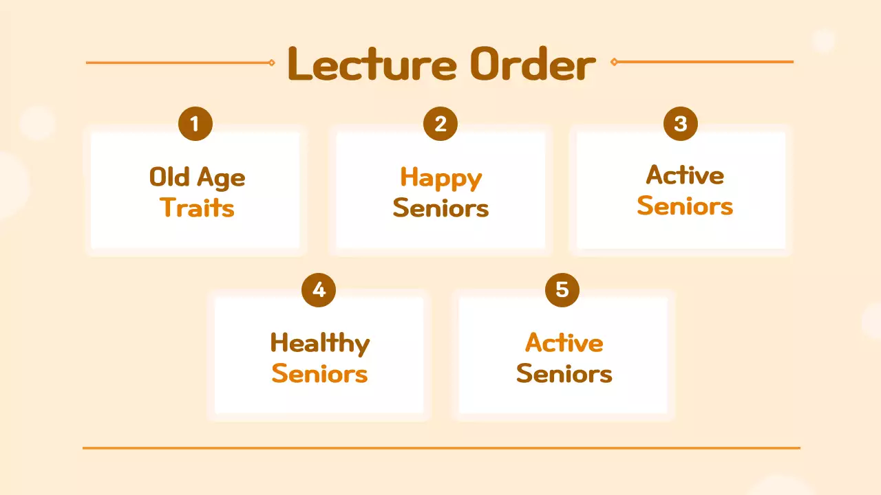 Beige Traditional Senior Lecture Presentation