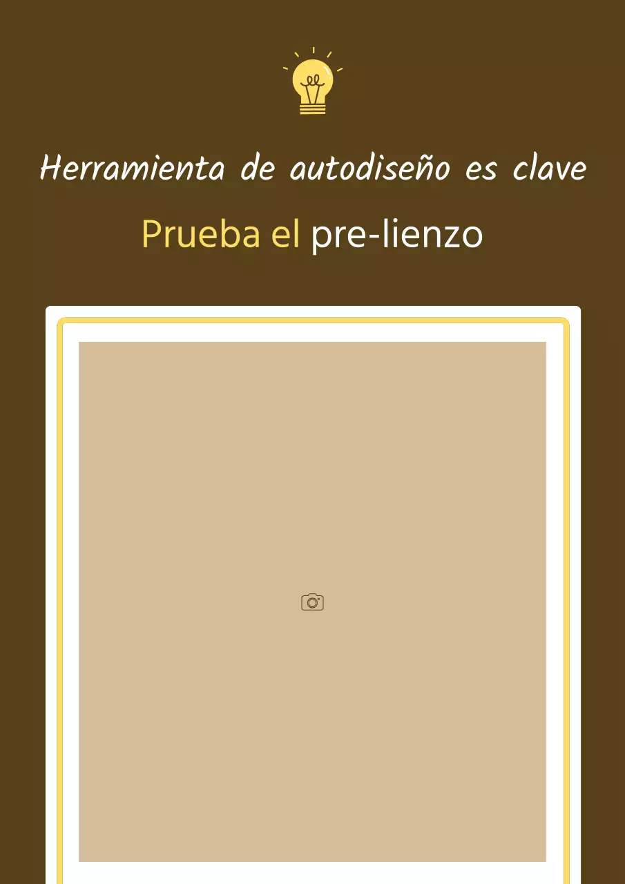 Una sencilla presentación de un producto en amarillo y beige