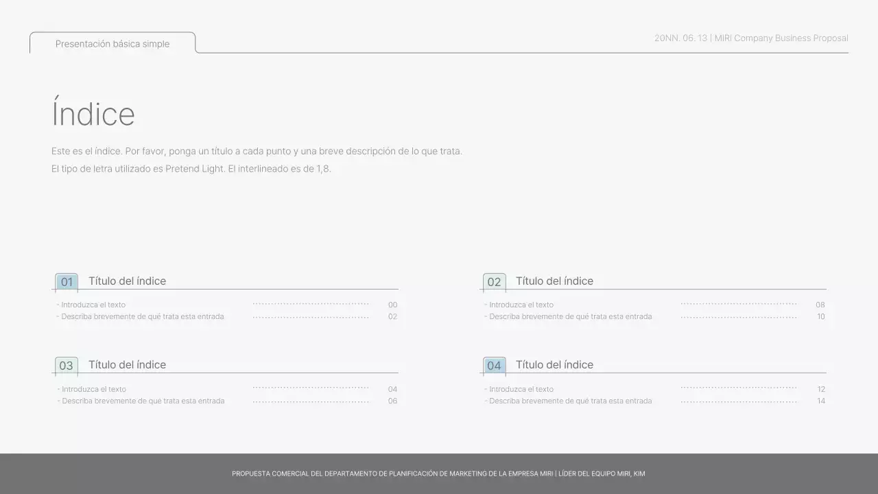 Informe básico sencillo en azul claro y verde claro