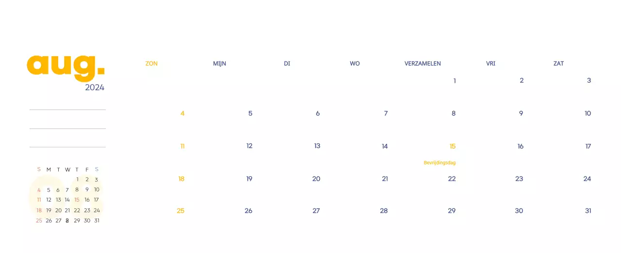 Werkkalender met prachtige illustraties