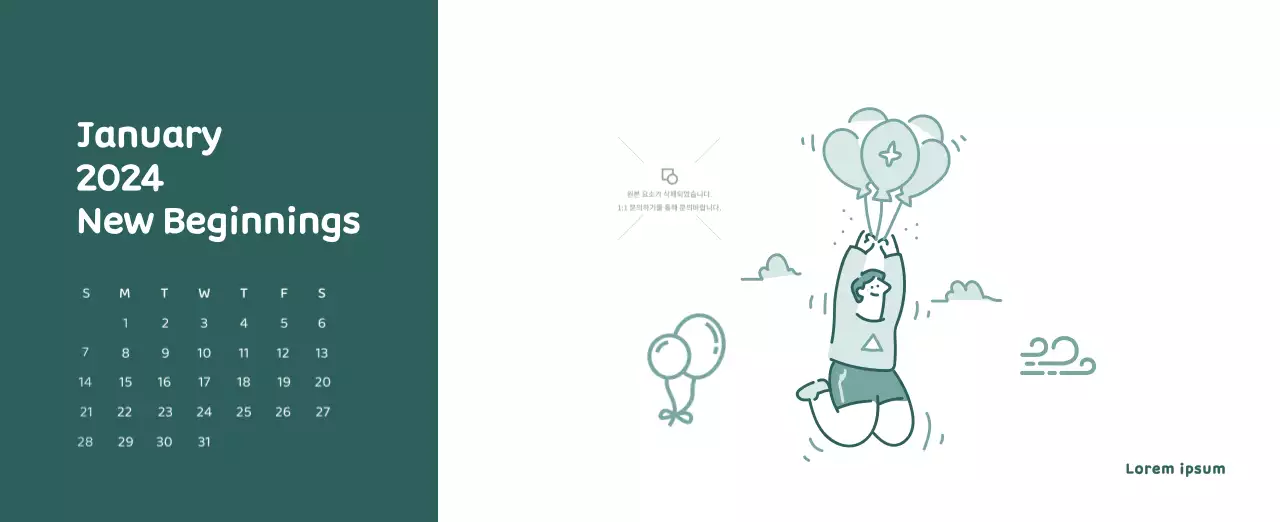 Lịch với hình ảnh minh họa đầy cảm xúc với nhiều màu sắc khác nhau