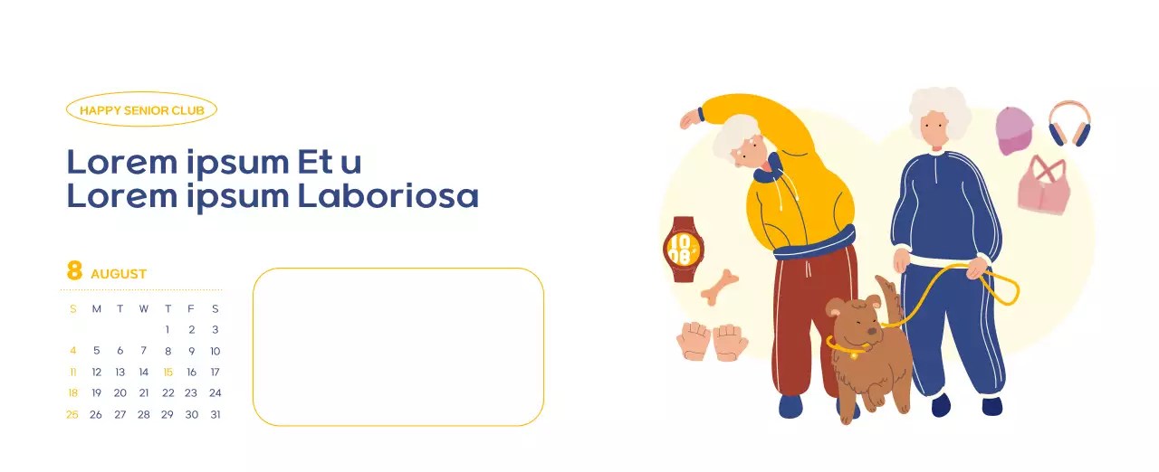 Business calendar with beautiful illustrations