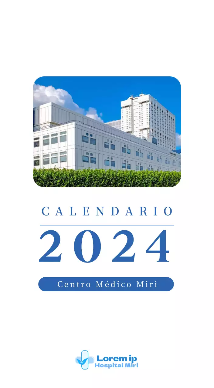 Calendario hospitalario con fotos de paisajes estacionales