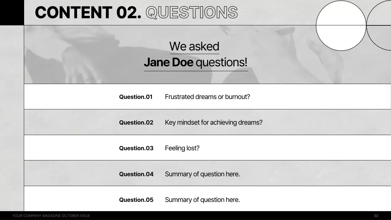 Black Modern Employee Interview Announcement Presentation