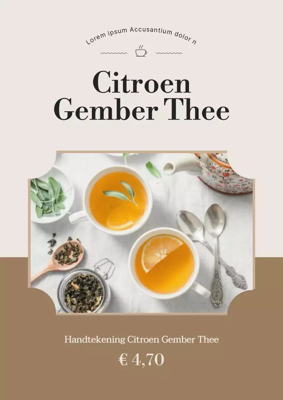 Maak kennis met het Herfst Kruidentheemenu - warm en sentimenteel in beige