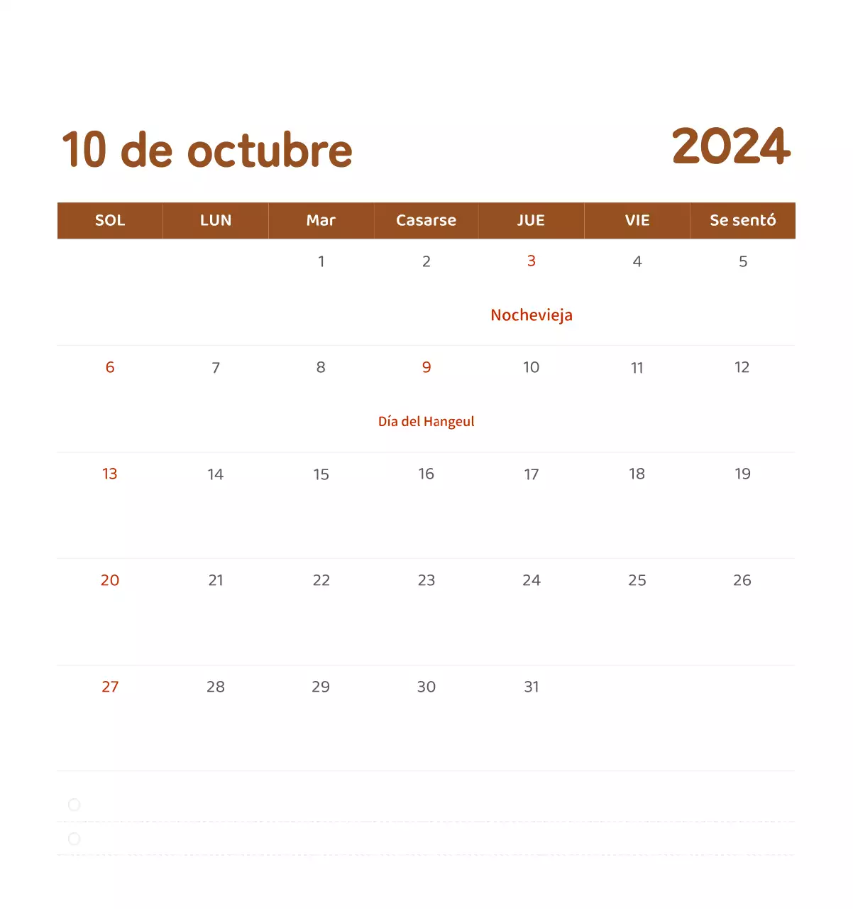Un calendario con ilustraciones llenas de color y emoción