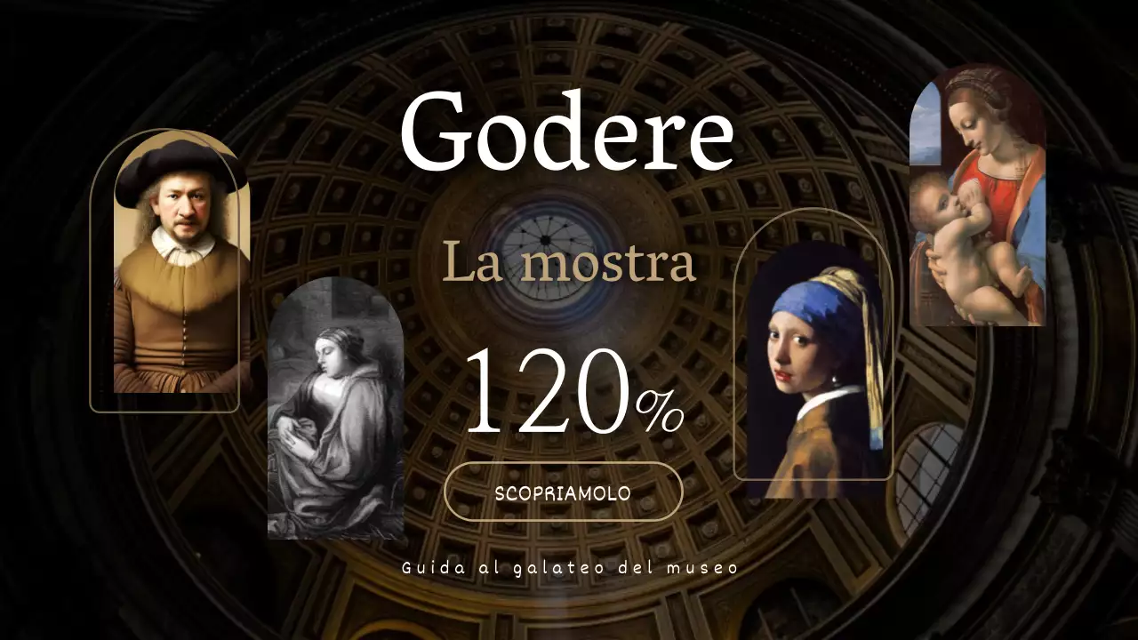 Una guida classica in nero e beige al galateo dei musei d'arte