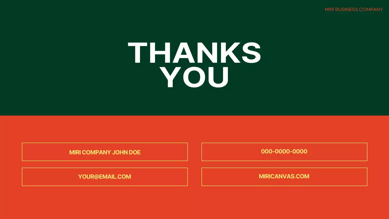 Orange Professional Work Presentation